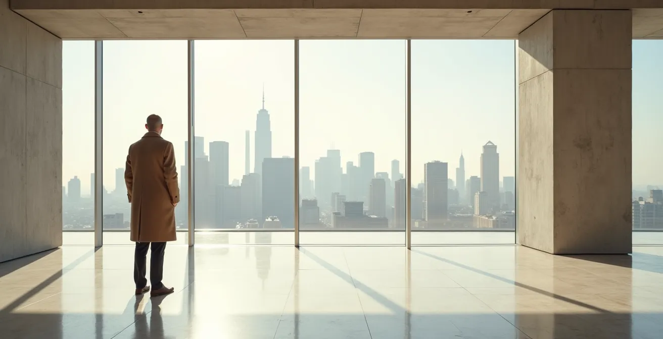 Minimalist photograph of high-quality unbranded cashmere sweater in neutral tones