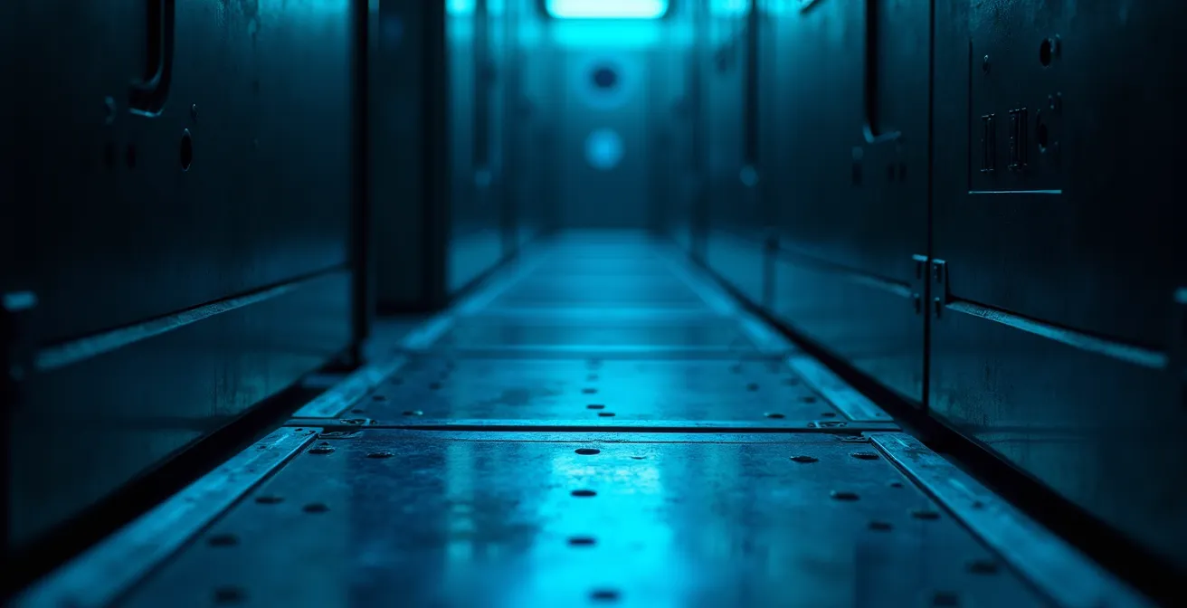 High-security art storage vault with climate-controlled environment